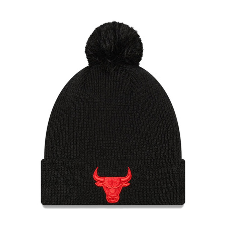 Neue Ära NBA Chicago Bulls Bobble Beanie Pompom "Schwarz"