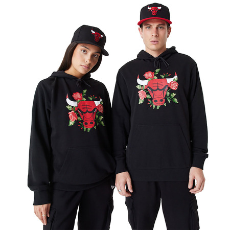 New Era NBA Chicago Bulls Floral Graphic Pullover Hoodie