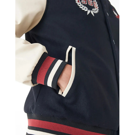 Neue Era NBA Chicago Bulls INJ Lifestyle Varsity Jacke "Schwarz"