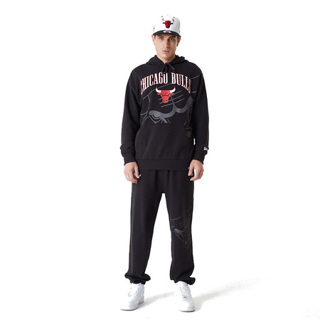 New Era NBA Chicago Bulls Logo Pullover Hoodie "Black"