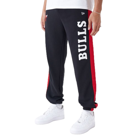 Neu Era NBA Chicago Bulls Mesh Panel Grau entspannt Joggers