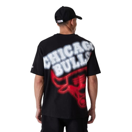 Neu Era NBA Chicago Bulls Oversize BP Logo Neon Tee