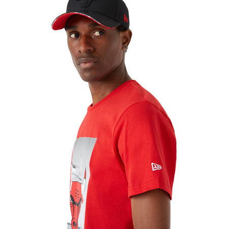 Neue Era NBA Chicago Bulls Fotografie Tee "Red"