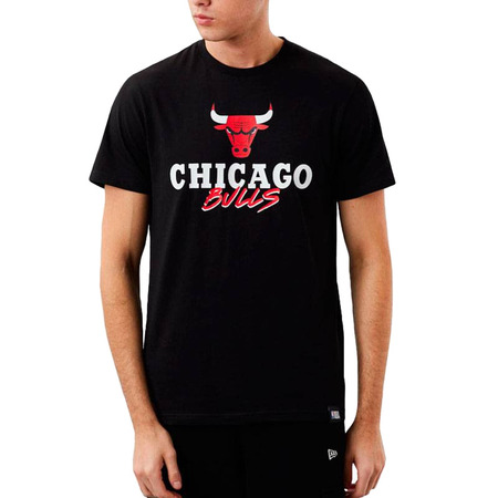 Neue Era NBA Chicago Bulls Script Logo Tee "Schwarz"