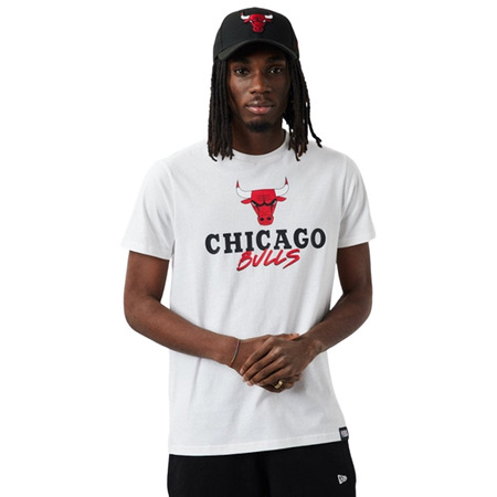 Neue Era NBA Chicago Bulls Script Logo Tee "Weiß"