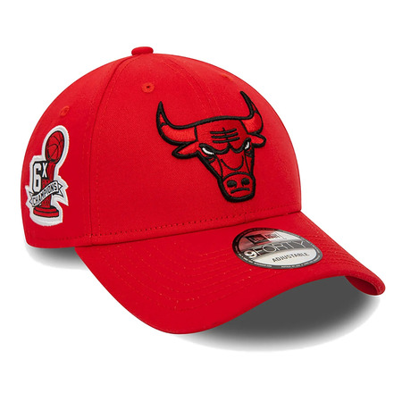 Neu Era NBA Chicago Bulls Seitenaufnäher 9FORTY Einstellbare Kappe