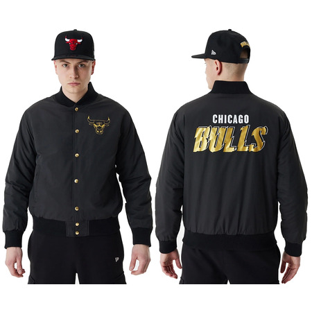 Neue Era NBA Chicago Bulls Team Script Bomber Jacke