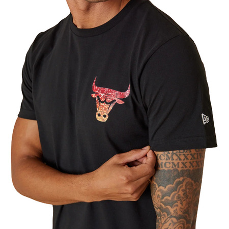 New Era NBA Chicago Bulls Team Wasserdruck Logo T-Shirt