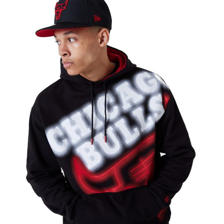 Neu Era NBA Chicago Bulls Logo vergrößert Neon Pollover Hoodie