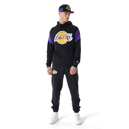 Neu Era NBA L.A. Lakers Colour Block Überdimensionierte Hoodie