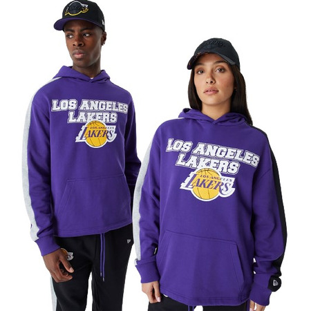 Neu Era NBA L.A. Lakers Cut und Sew überdimensional Hoodie