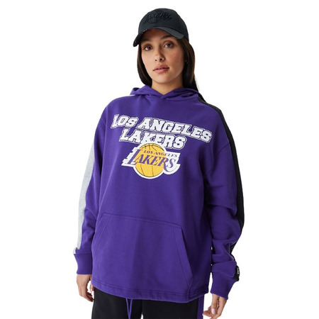 Neu Era NBA L.A. Lakers Cut und Sew überdimensional Hoodie