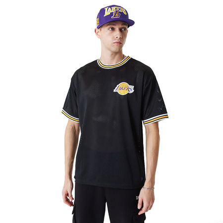 Neu Era NBA L.A. LAkers Lifestyle Mesh Überdimensionales T-Shirt