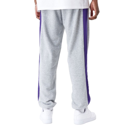 Neu Era NBA L.A Lakers Mesh Panel Grau entspannt Jogger