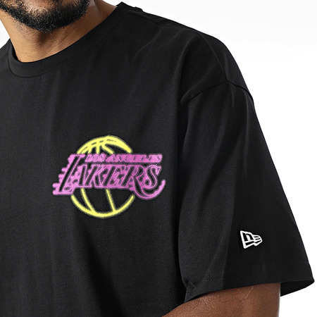 Neu Era NBA L.A. Lakers Oversize BP Logo Neon Tee