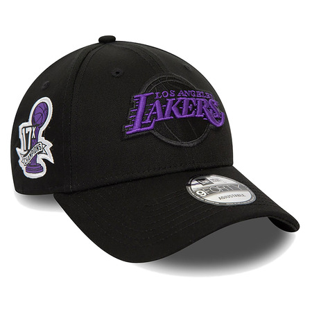 Neu Era NBA L.A. Lakers Seitenaufnäher 9FORTY Einstellbare Kappe