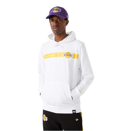 Neu Era NBA L.A Lakers Team Logo Stripe Po Hoodie