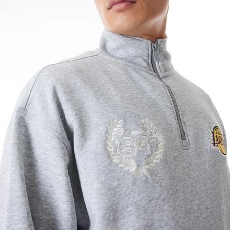 Neu Era NBA LA Lakers Lifestyle Quarter Zip Pullover "Grey"