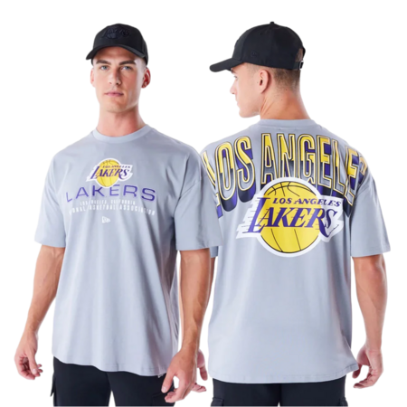 Neu Era NBA LA Lakers Tech Oversized T-Shirt "Grey"