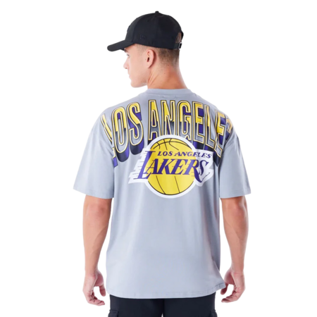 Neu Era NBA LA Lakers Tech Oversized T-Shirt "Grey"