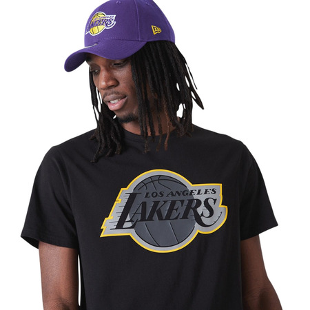 Neu Era NBA Los Angeles Lakers Outline Tee "Schwarz"