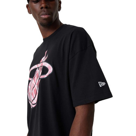 Neu Era NBA Miami Heat Infill Logo übergroßen Tee