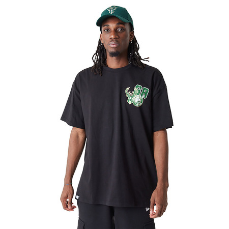 Neu Era NBA Milwaukee Bucks Arch Wordmark Oversized T-Shirt