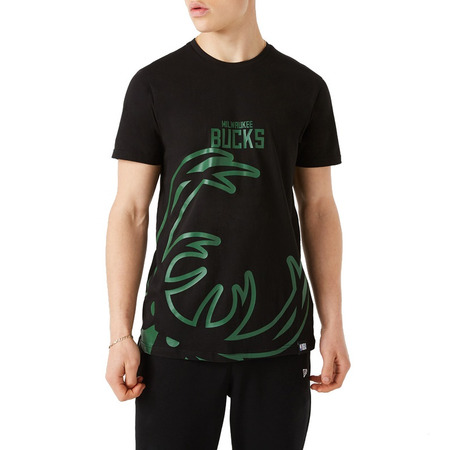 Neu Era NBA Milwaukee Bucks Großes Logo T-Shirt