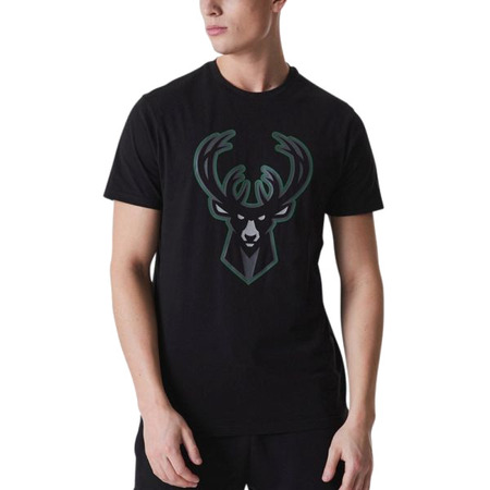 Neu Era NBA Milwaukee Bucks Outline Tee "Schwarz"