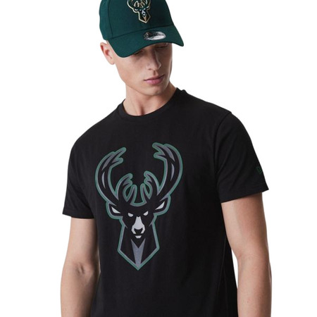 Neu Era NBA Milwaukee Bucks Outline Tee "Schwarz"