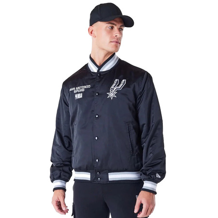 Neu Era NBA Milwauke Bucks Satin Bomberjacke "Black"