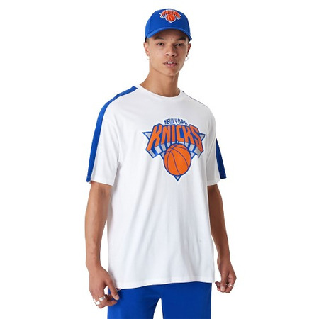 New Era NBA New York Knicks Farbe Block überdimensionales T-Shirt