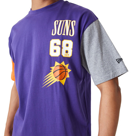 Neu Era NBA Phoenix Sonnenschnitt Sew überdimensional T-Shirt