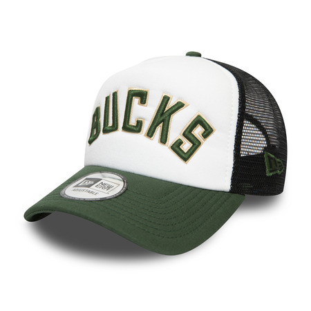 Neu Era NBA Team Trucker A-Frame Milwaukee Bucks Farbe Block