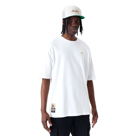 New Era NY Sticker Oversized T-Shirt "White "