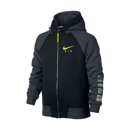 Nike Niño Air Hoodie Jungs (060/anthrazit/schwarz/elektrolime)