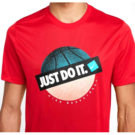 Nike Camiseta Dri Fit Basket nur tun es "Rot"