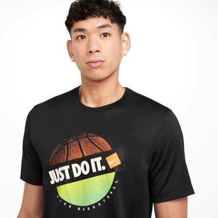 Nike Camiseta Dri Fit Basket einfach machen "Schwarz"