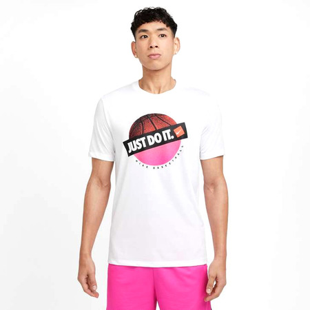 Nike Camiseta Dri Fit Basket einfach machen "Weiß"