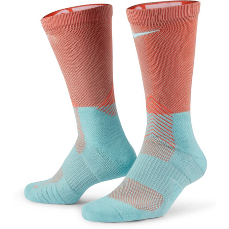 Nike Elite Crew Basketball Socken "Bright Coral/Copa/Silver"