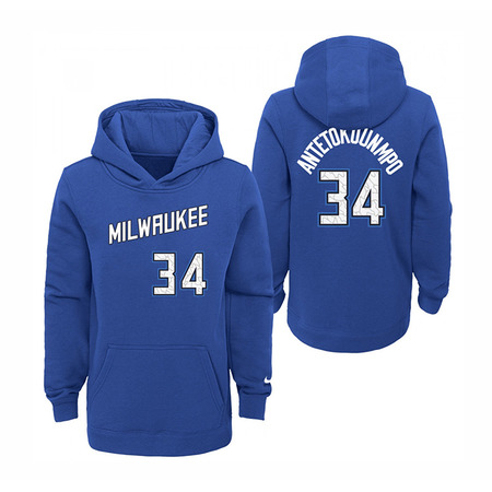 Nike Kids NBA Milwaukee Antetokounmpo 34 City Hoodie