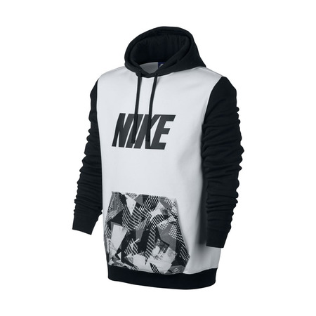 Nike NSW Po Flc Sp Hoodie (100/weiß/schwarz)