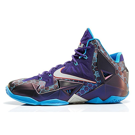 Lebron XI "Summit Lake Hornets" (500/purple/azul/negro/grit)