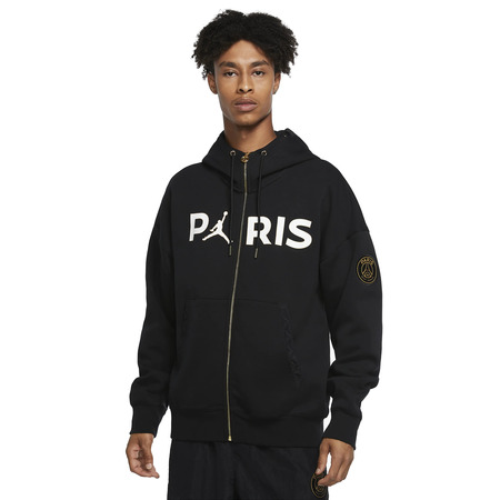 Paris Saint-Germain Full-Zip Reise Fleece "Schwarz"