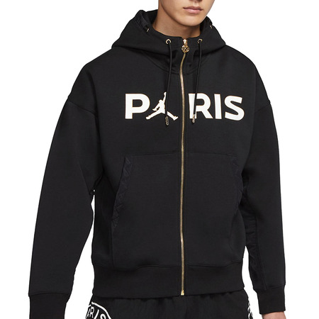 Paris Saint-Germain Full-Zip Reise Fleece "Schwarz"