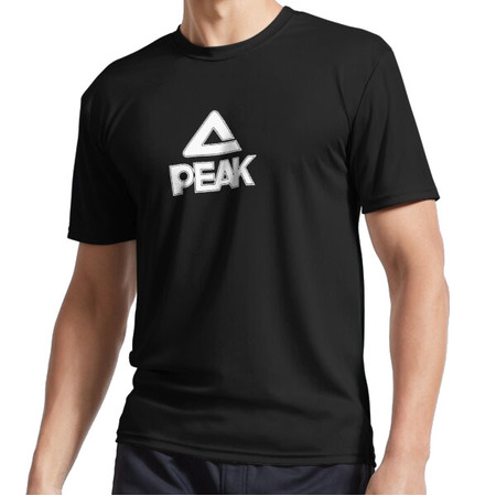 Camiseta Adulto/Niñ@ Peak Sport Basketball Rundhalsausschnitt Big Graphic "Black"