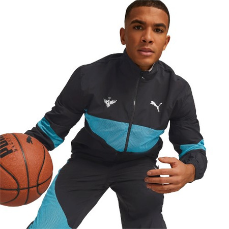 Puma Basketball LaMelo Clyde Jacke "Black-Sunset Glow"