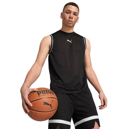 Puma Basketball gewinnen Shot Mesh Tank "Schwarz"