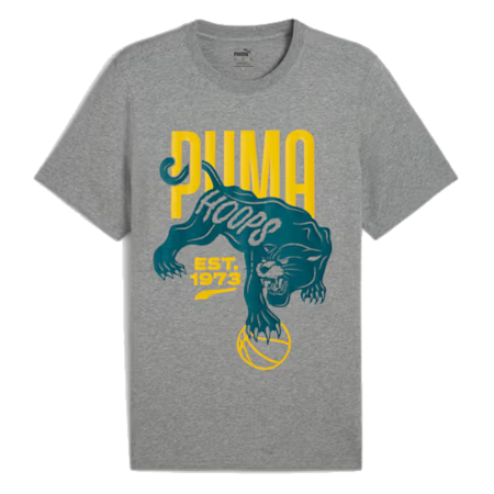 Puma Basketball gewinnen Shot Tee 2 "Medium Gray"