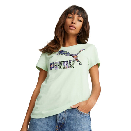 Puma CLASSICs Logo Infill Tee "Light Mint"